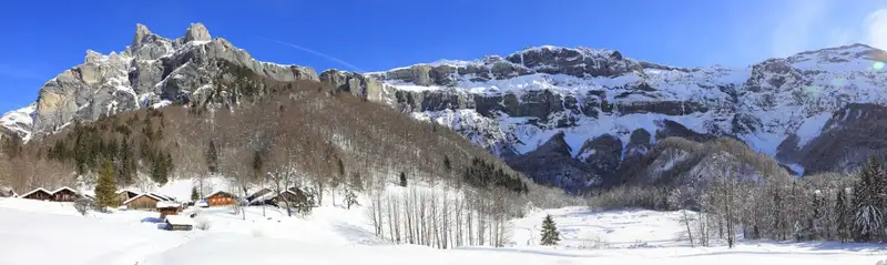 Le cirque du Fer à Cheval en hiver