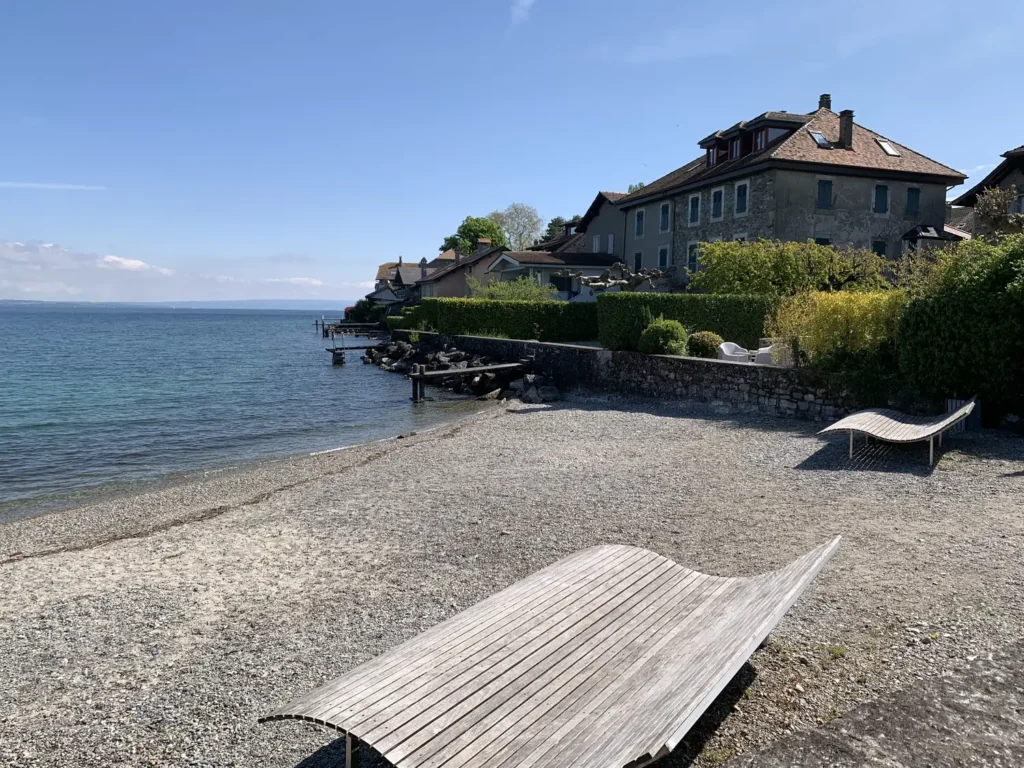 La plage de Nernier