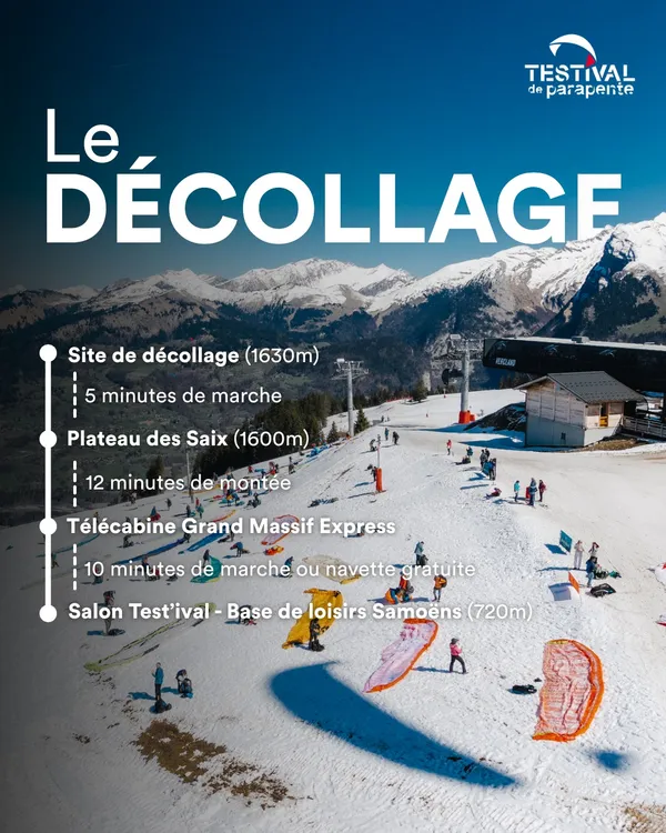 Le décollage de Samoëns