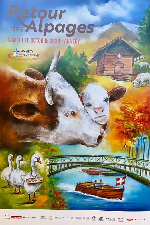 Affiche du retour des alpages 2026 à Annecy