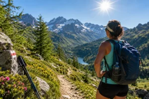 randonner avec la chaleur