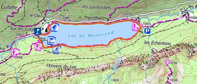 Carte du Lac de Montriond