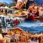 Fête alpine entre neige et traditions